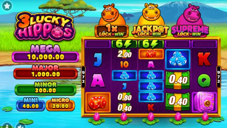3 Lucky Hippos
